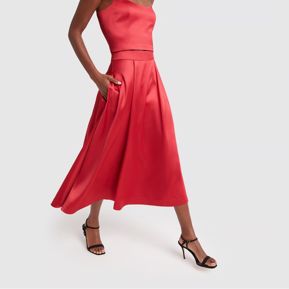 G. Label By Goop Rigby Circle Midi Skirt